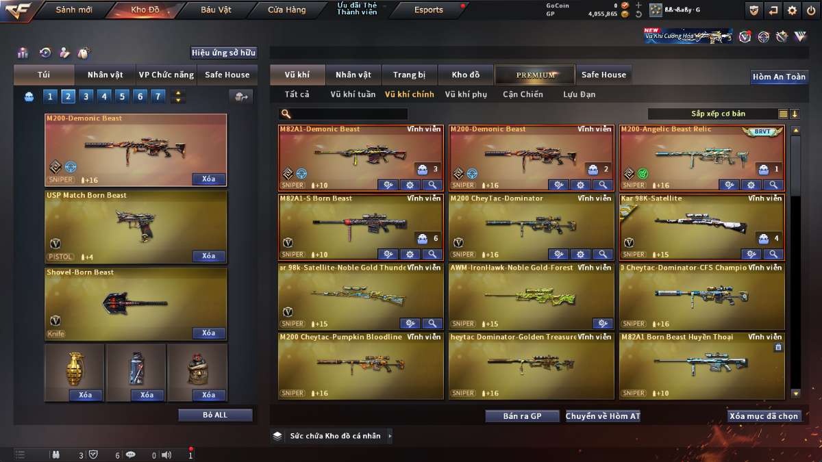 shop acc cf uy tin gia re
